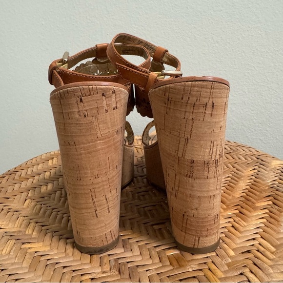 Coach Laser Cut Gena Wedge Sandal Size 7 - Picture 5 of 15